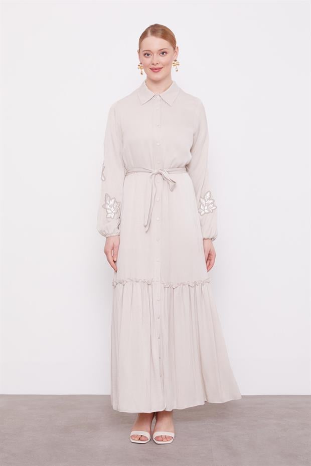 TAŞ Taş İşleme Detaylı Cupra Elbise