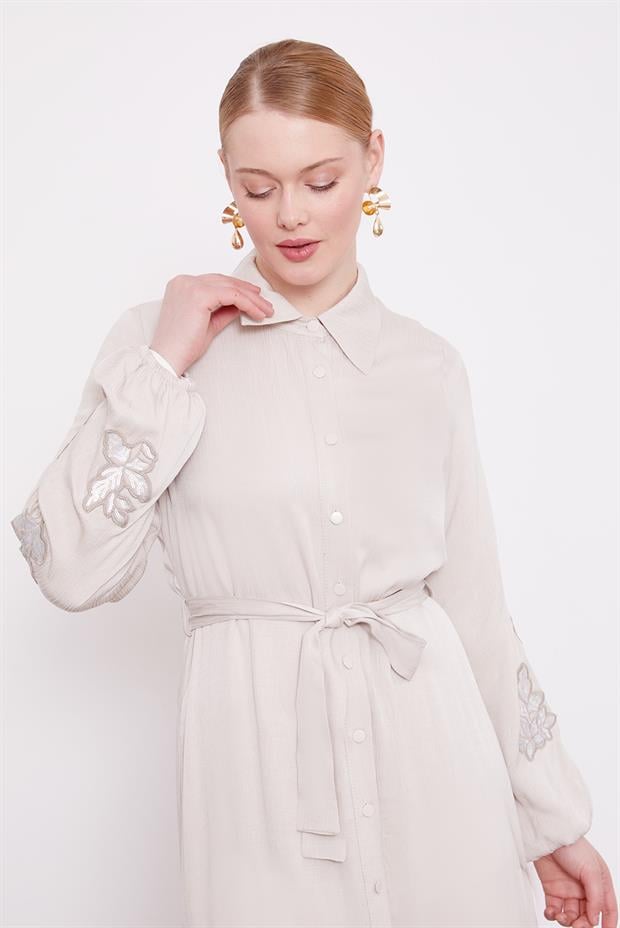 TAŞ Taş İşleme Detaylı Cupra Elbise