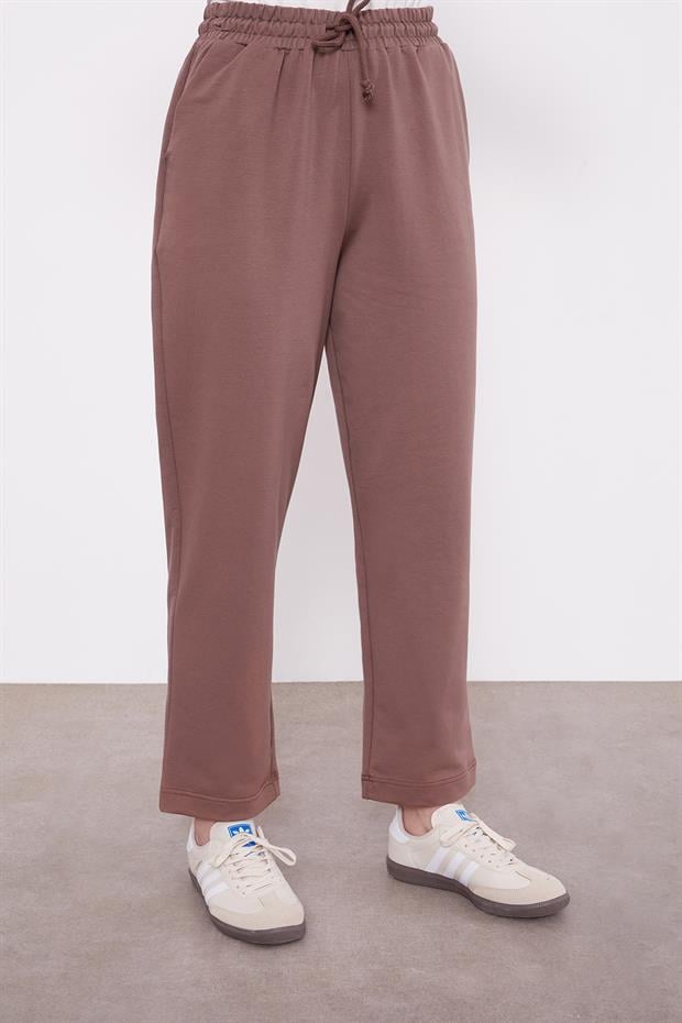 Toprak Belli Lastikli Cepli Spor Pantolon