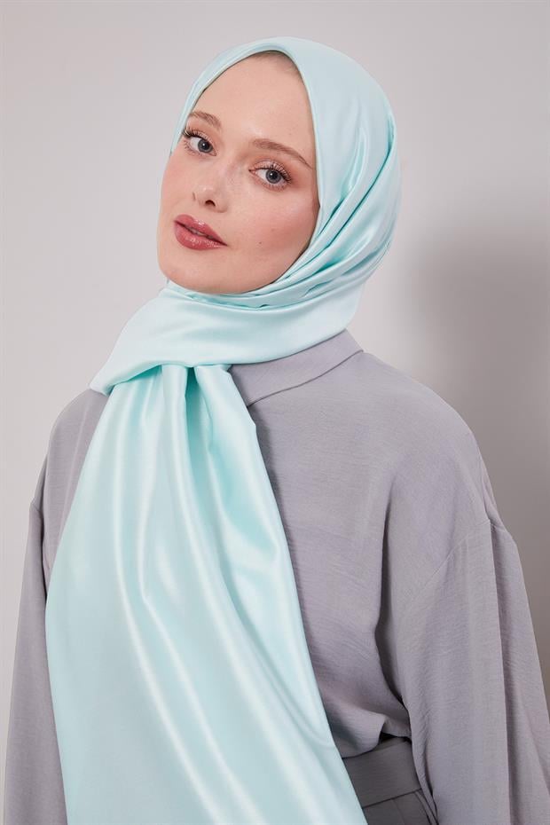 Turkuaz İpek Şal