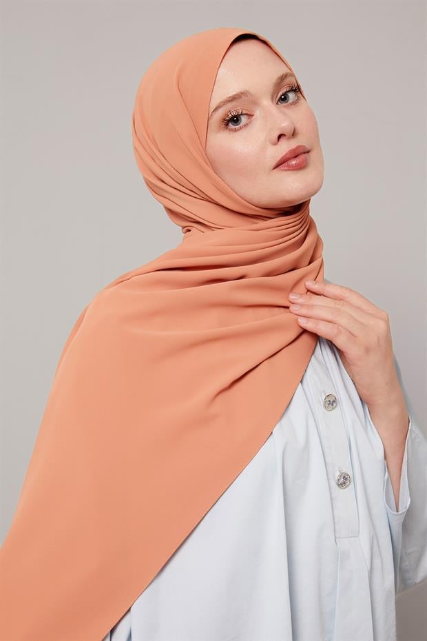 Turuncu Düz Trend Şal