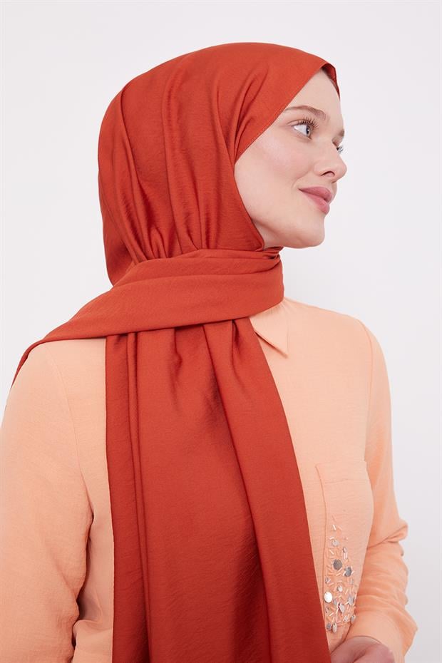 Turuncu Leola Düz Şal