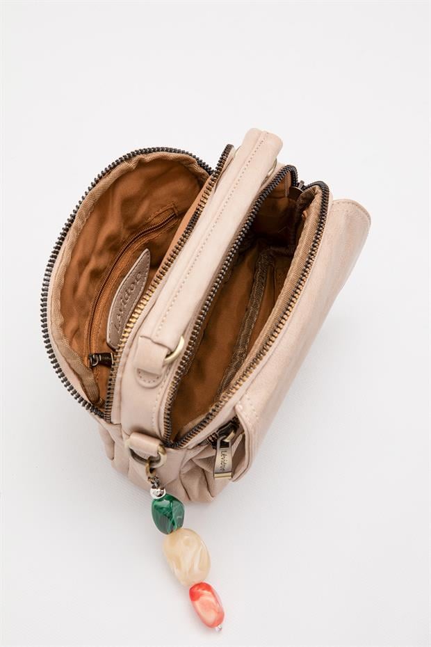 Vizon Aksesuar Taş Detaylı Omuz Çantası