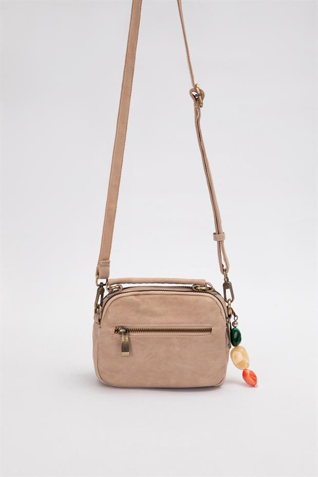 Vizon Aksesuar Taş Detaylı Omuz Çantası