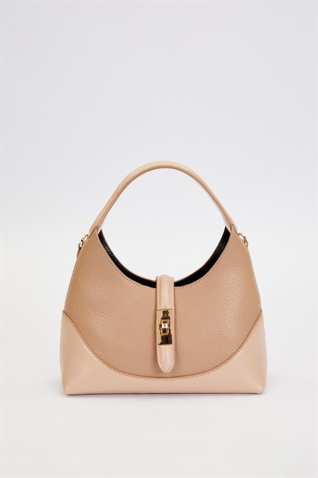 Vizon Askı Kilit Detaylı Omuz Çantası