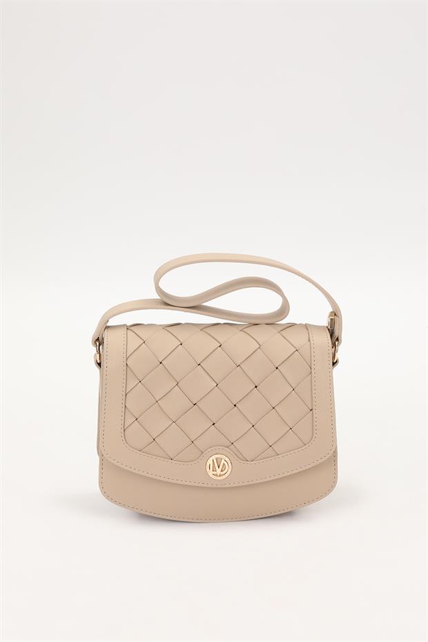 Vizon Baklava Desenli Omuz Çantası