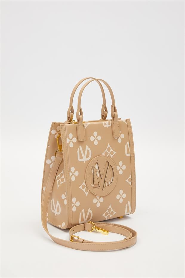 Vizon Baskılı Sembol Desen El Çantası