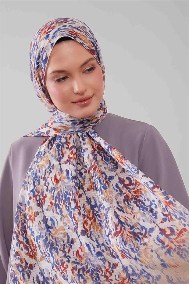 Vizon Batik Desen Pamuk Şal