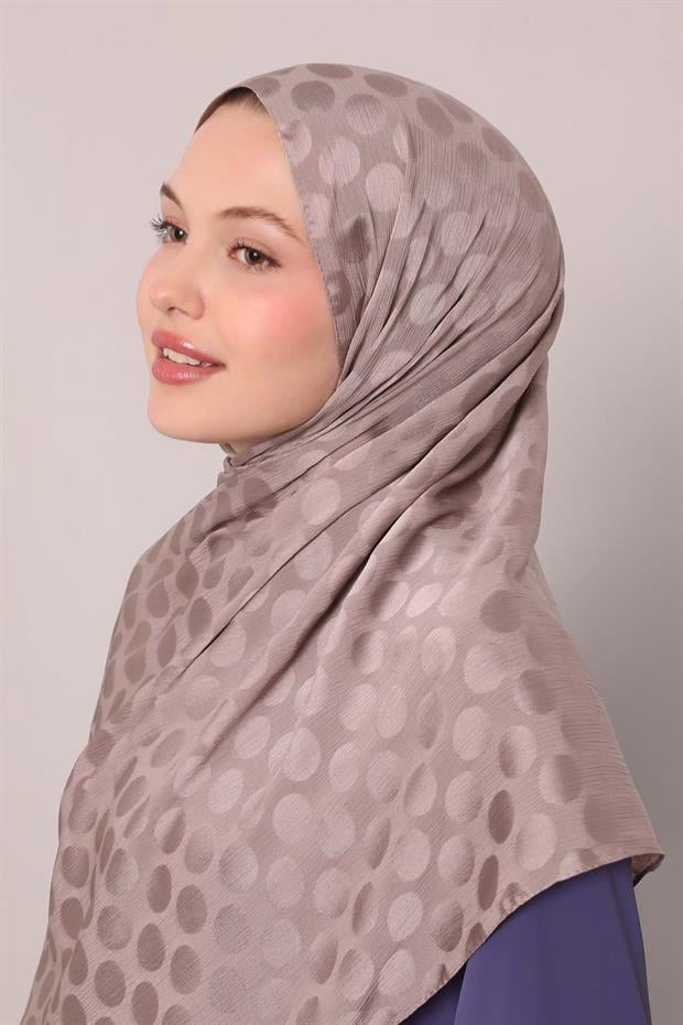 Vizon Benek Desenli Jakar Capri Şal