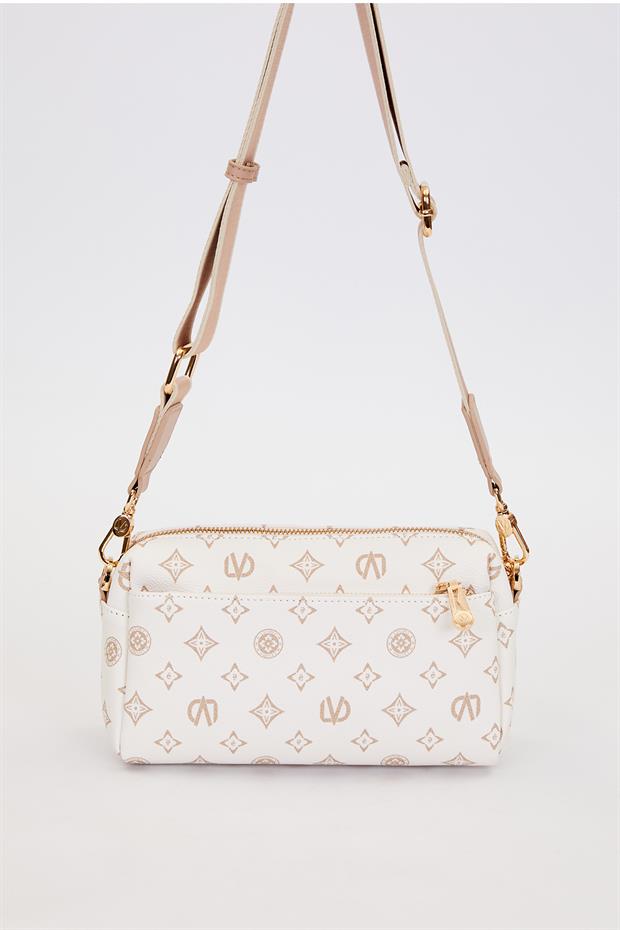 Vizon Çizgi Kuşaklı Omuz Çantası