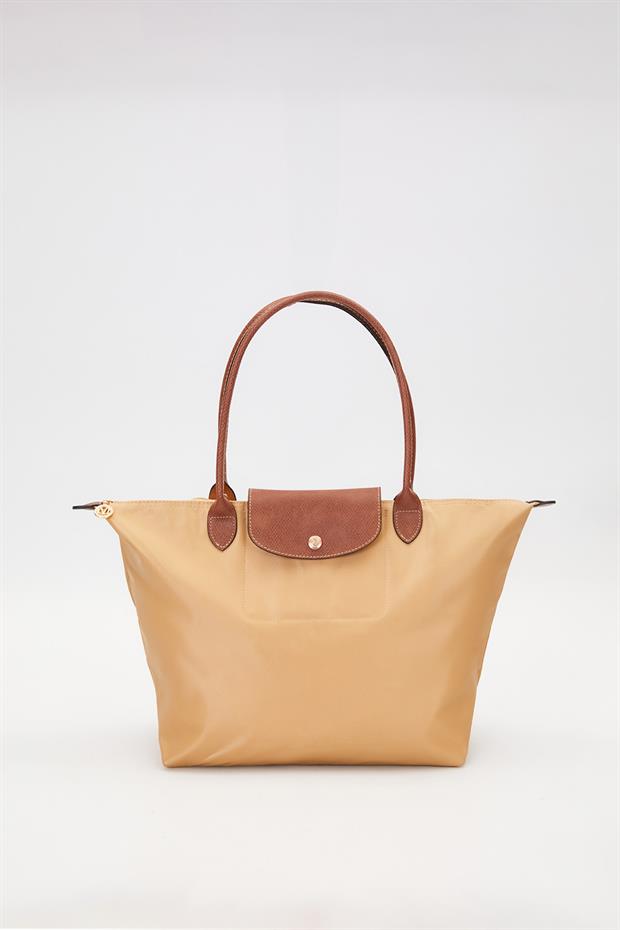 Vizon Deri Askılı Tote Omuz Çantası