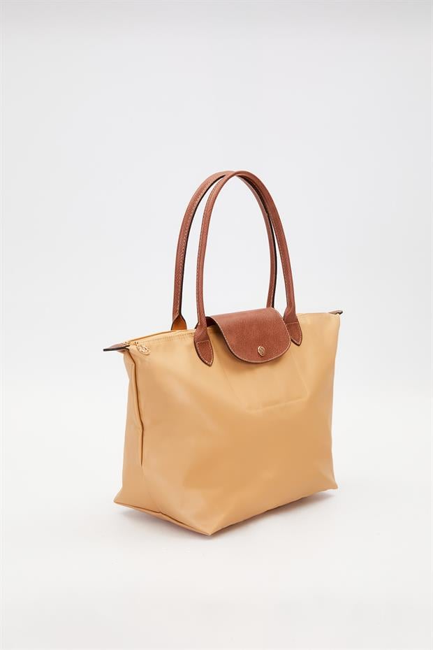 Vizon Deri Askılı Tote Omuz Çantası