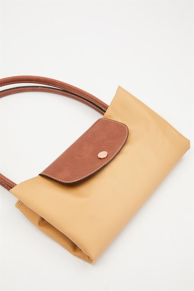 Vizon Deri Askılı Tote Omuz Çantası