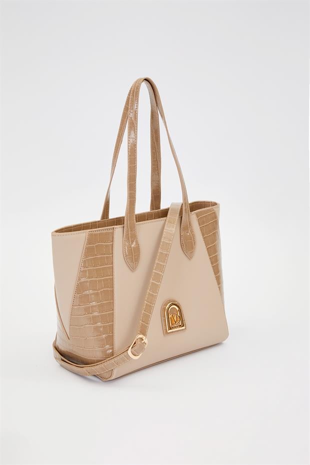 Vizon Deri Detay Omuz Çantası