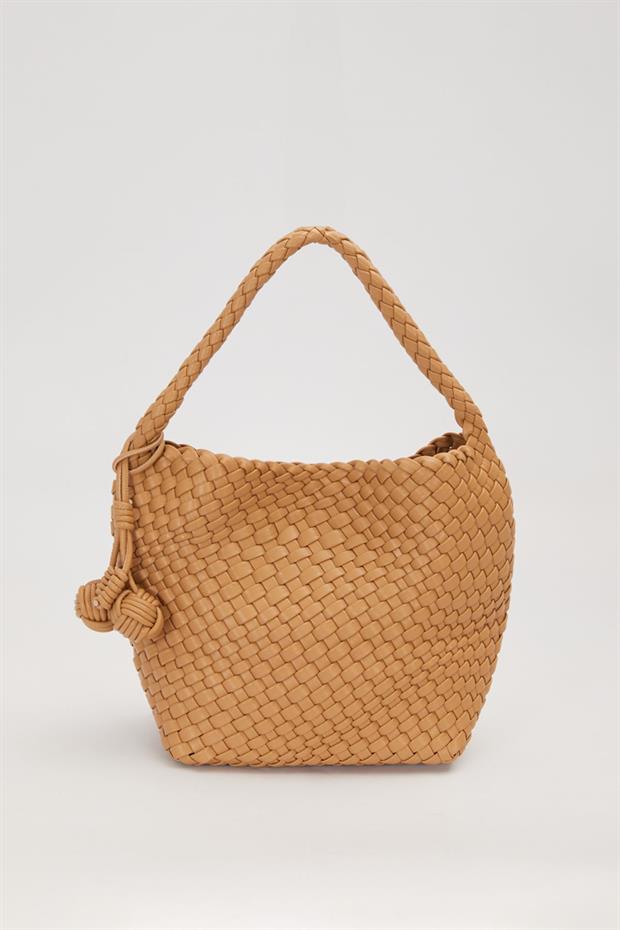 Vizon Dikdörtgen Form Örgü Model El Çantası