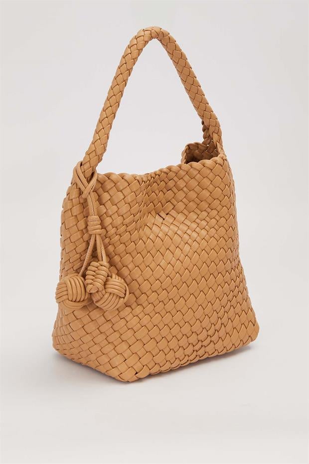 Vizon Dikdörtgen Form Örgü Model El Çantası