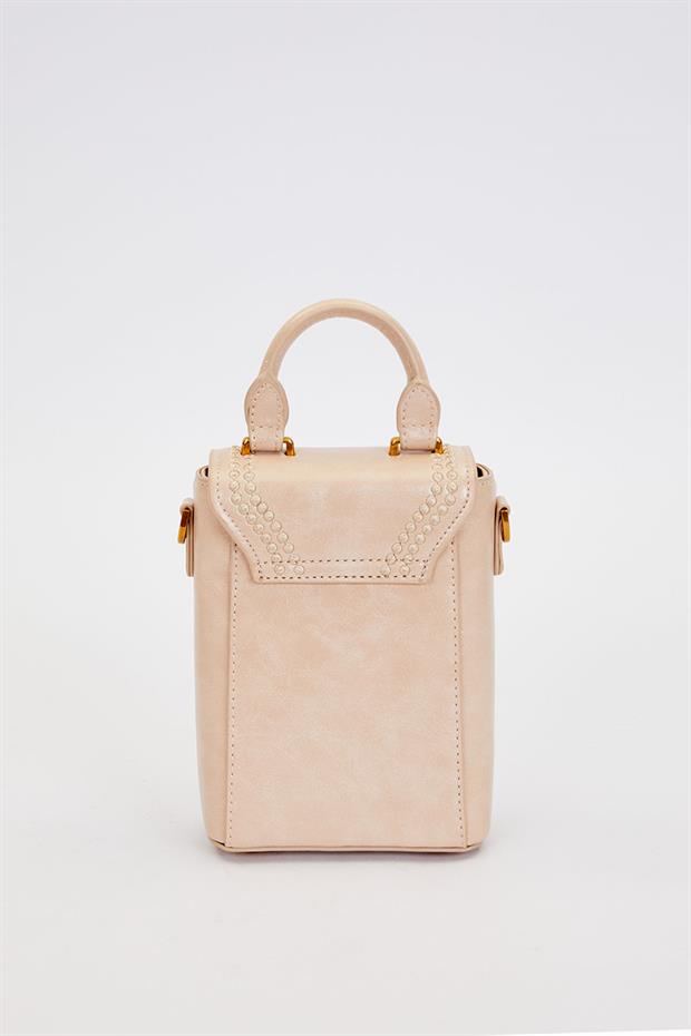 Vizon Dikdörtgen Formlu Dikişli El Çantası