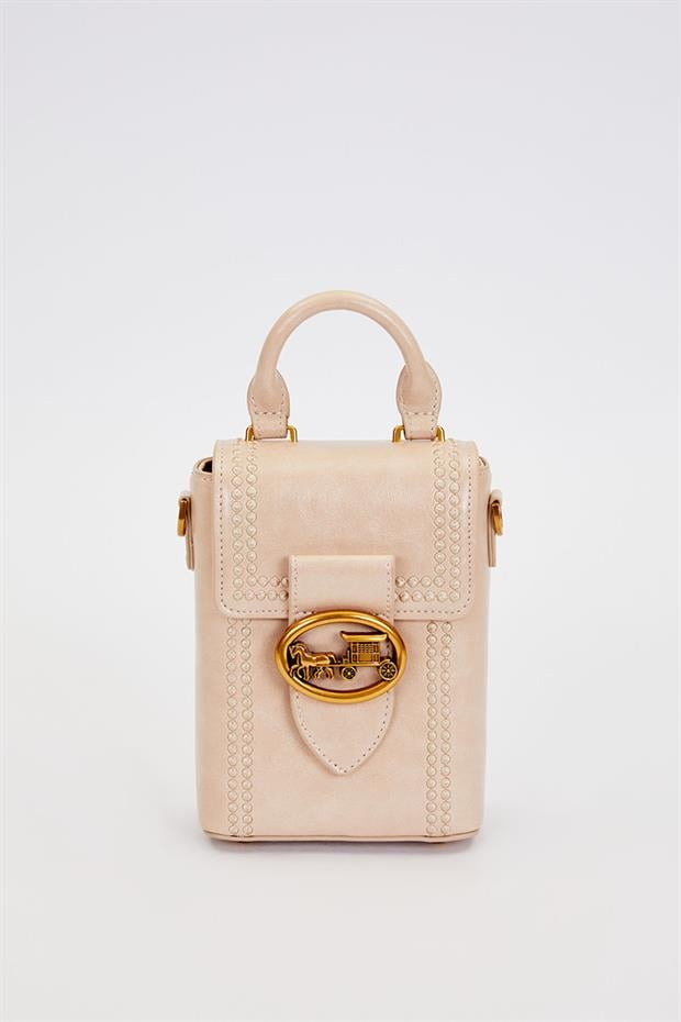 Vizon Dikdörtgen Formlu Dikişli El Çantası