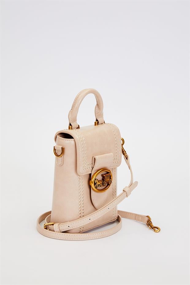 Vizon Dikdörtgen Formlu Dikişli El Çantası