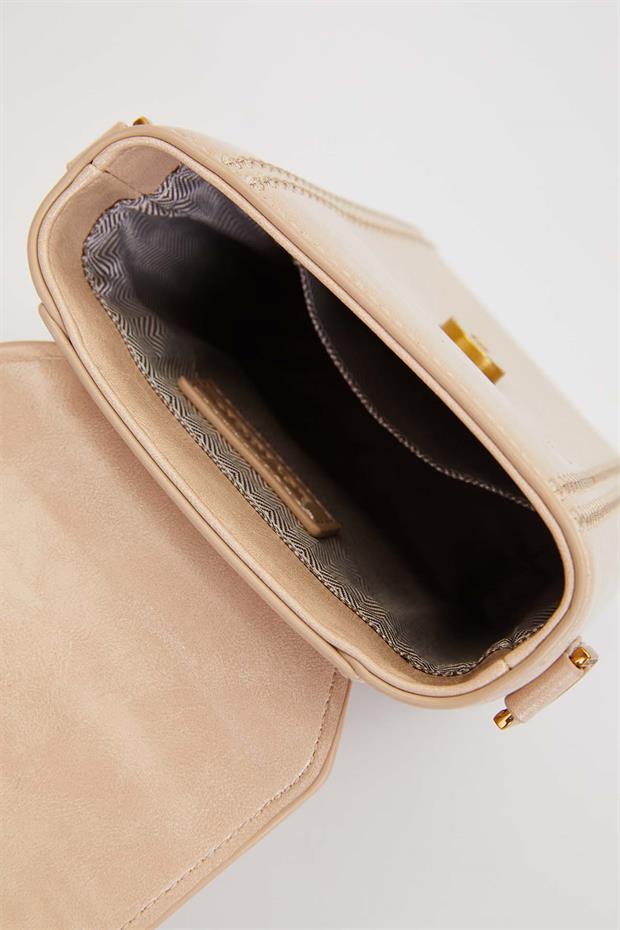 Vizon Dikdörtgen Formlu Dikişli El Çantası