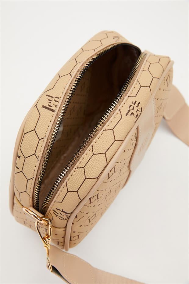 Vizon Dikey Şerit Detaylı Omuz Çantası