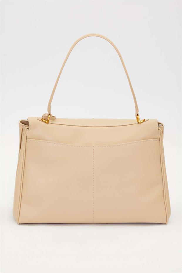 Vizon Gold Kilit Detaylı El Çantası