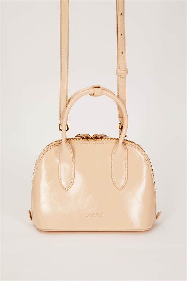 Vizon Gold Metal Halkalı El Çantası