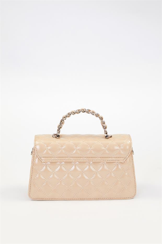 Vizon Gül Baskılı El Çantası