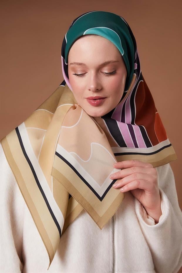 Vizon Kamuflaj Desen Aura Eşarp