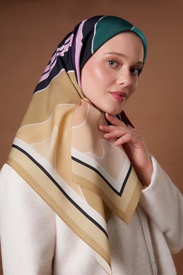 Vizon Kamuflaj Desen Aura Eşarp