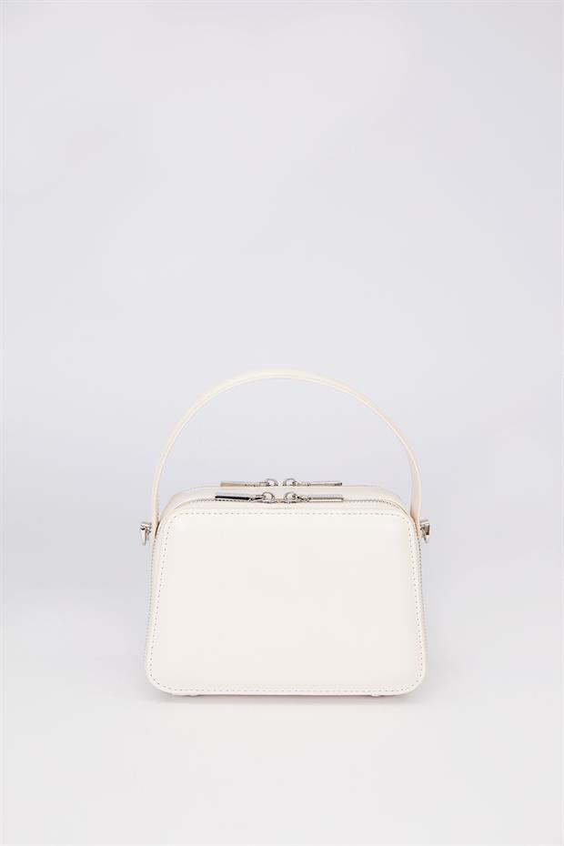 Vizon Kare Bombe Görünümlü Omuz Çantası