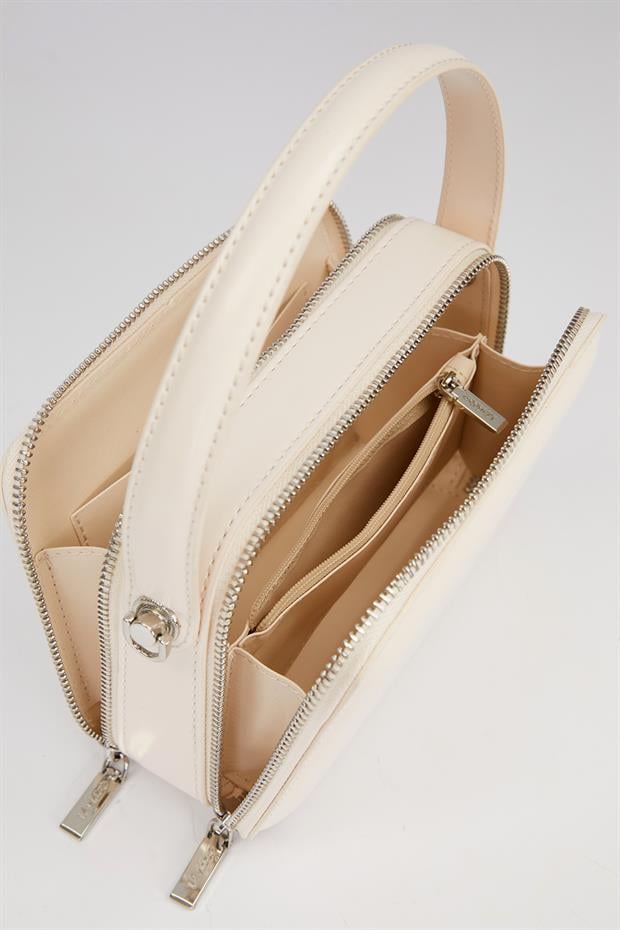 Vizon Kare Bombe Görünümlü Omuz Çantası