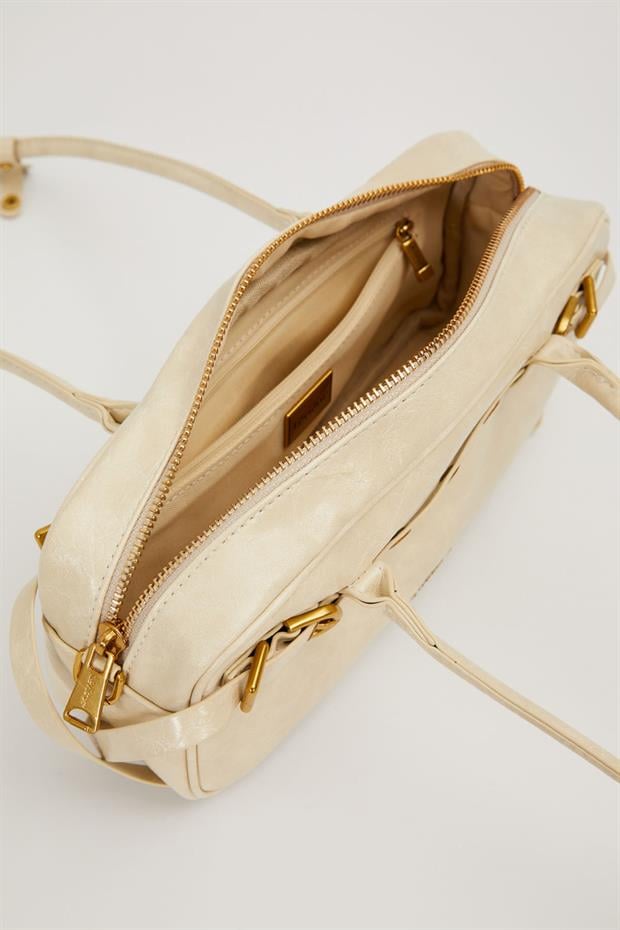 Vizon Kemer Detaylı Uzun Askılı Omuz Çantası