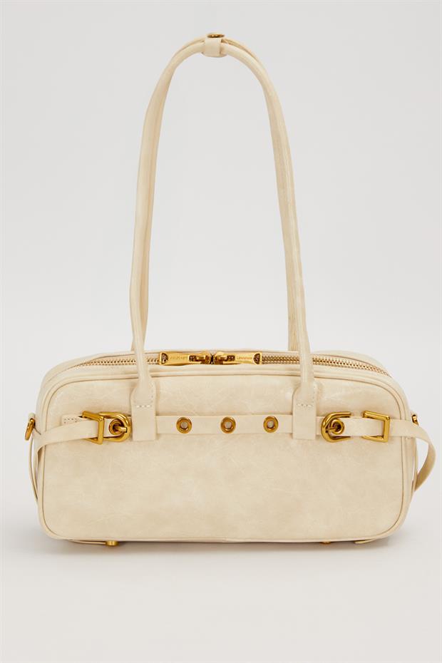 Vizon Kemer Detaylı Uzun Askılı Omuz Çantası