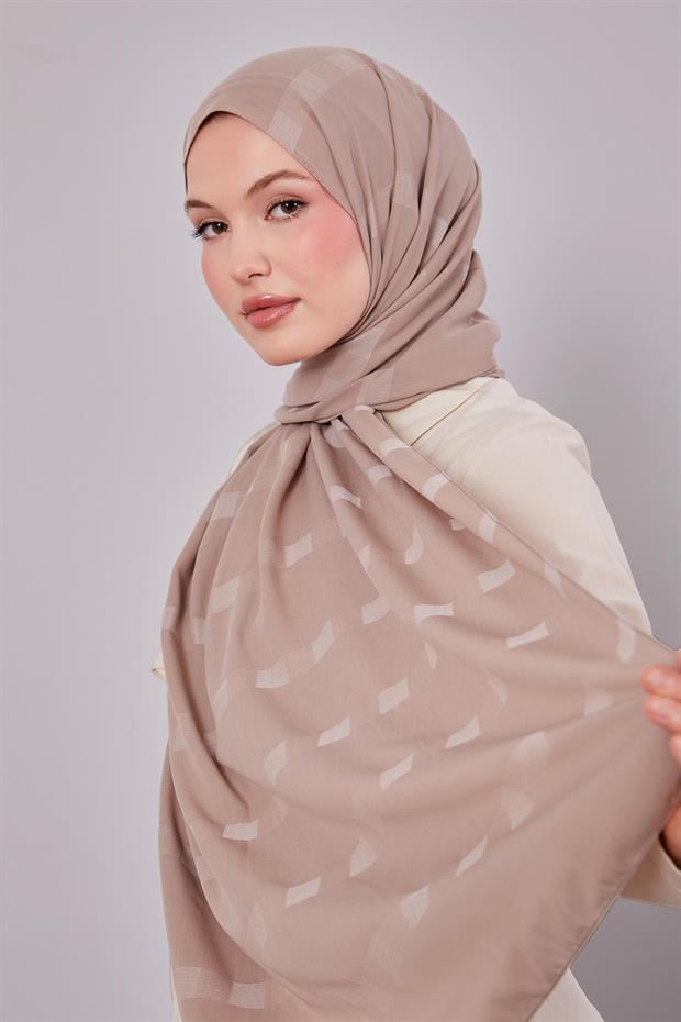 Vizon Kendinden Çizgili Dream Şal