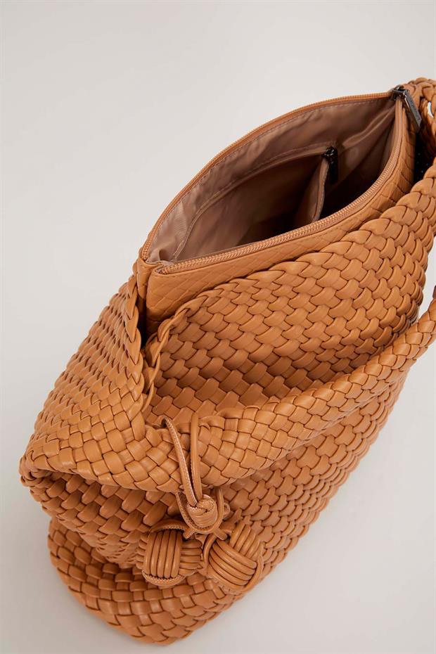 Vizon Kısa Askılı Örgü Model El Çantası