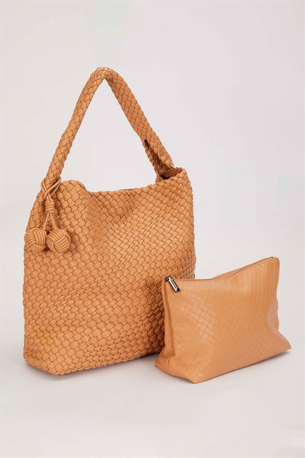 Vizon Kısa Askılı Örgü Model El Çantası