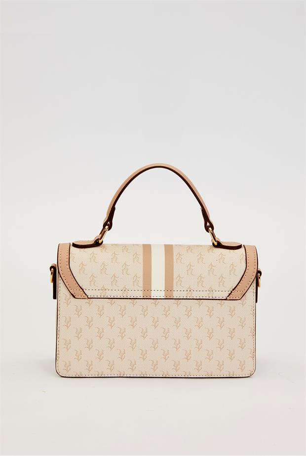 Vizon Logolu Monogram Desen El Çantası