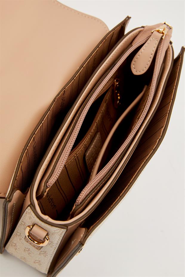 Vizon Logolu Monogram Desen El Çantası