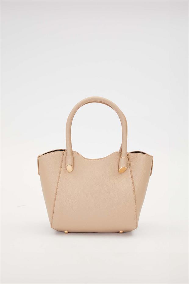 Vizon Metal Aksesuarlı El Çanta