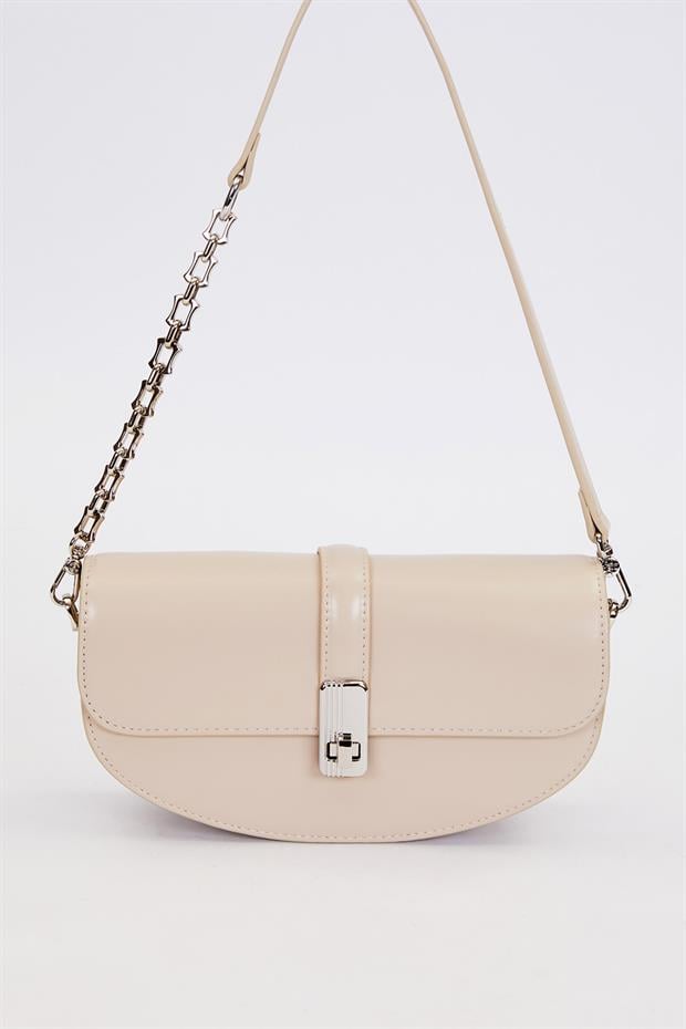 Vizon Metal Detaylı Omuz Çantası