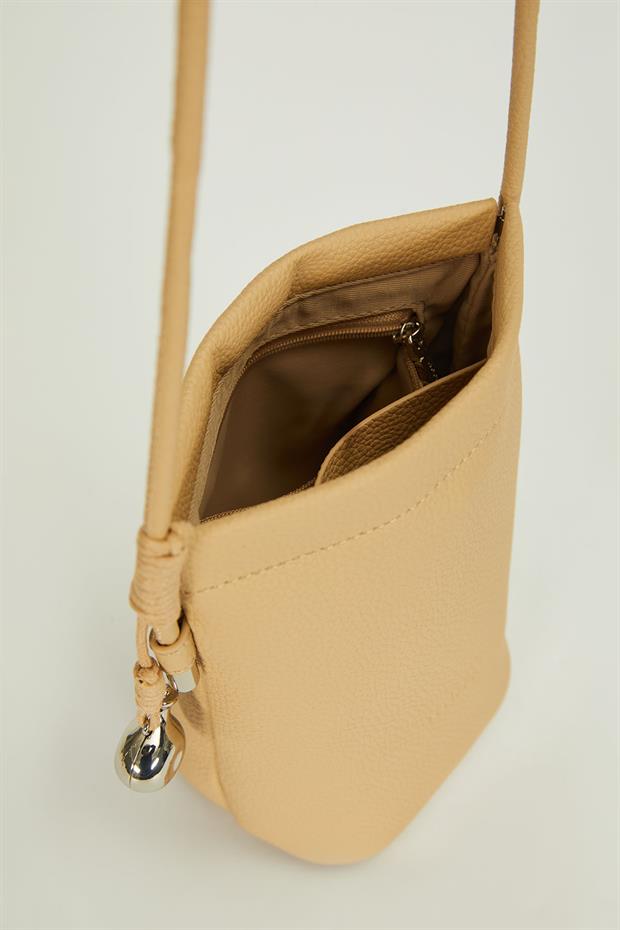 Vizon Metal top Aksesuarlı Omuz Çantası