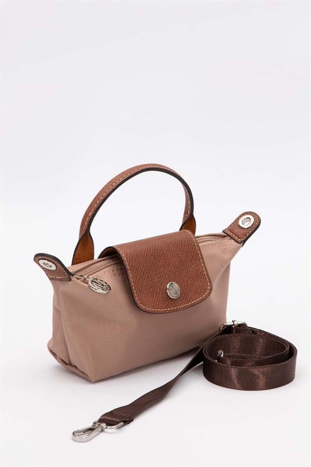 Vizon Mini Boy Deri Kapak Detaylı El Çantası