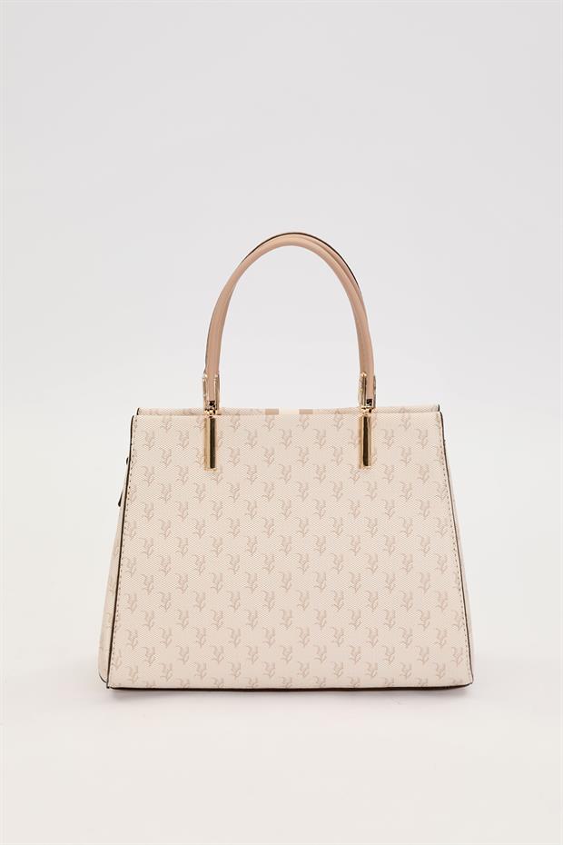 Vizon Monogram Desenli El Çantası