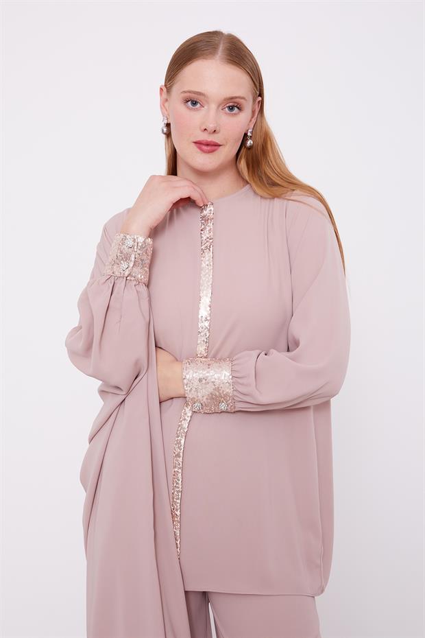 Vizon Payet Detay Tunik Takım