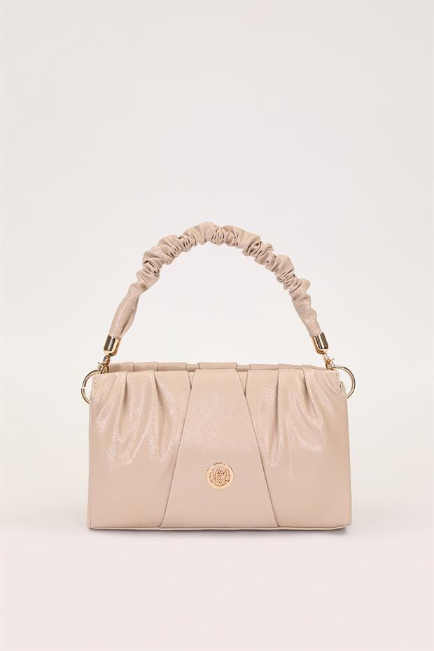 Vizon Rugan Büzgü Detaylı El Çantası