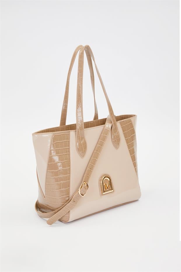 Vizon - Rugan Deri Detay Omuz Çantası