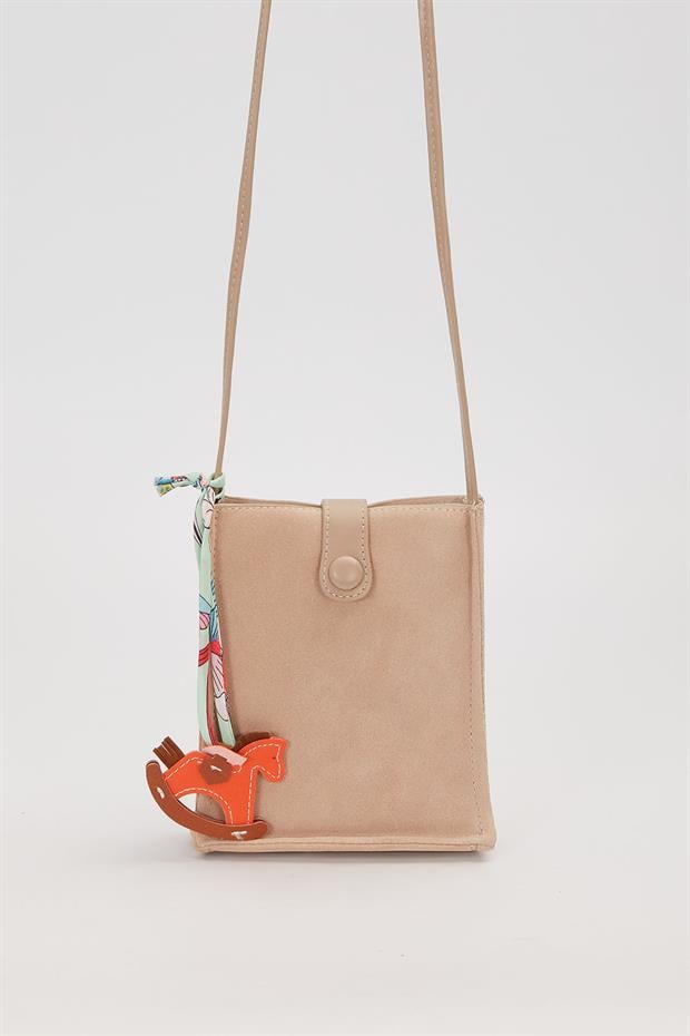 Vizon Süet Uzun Askılı Omuz Çantası