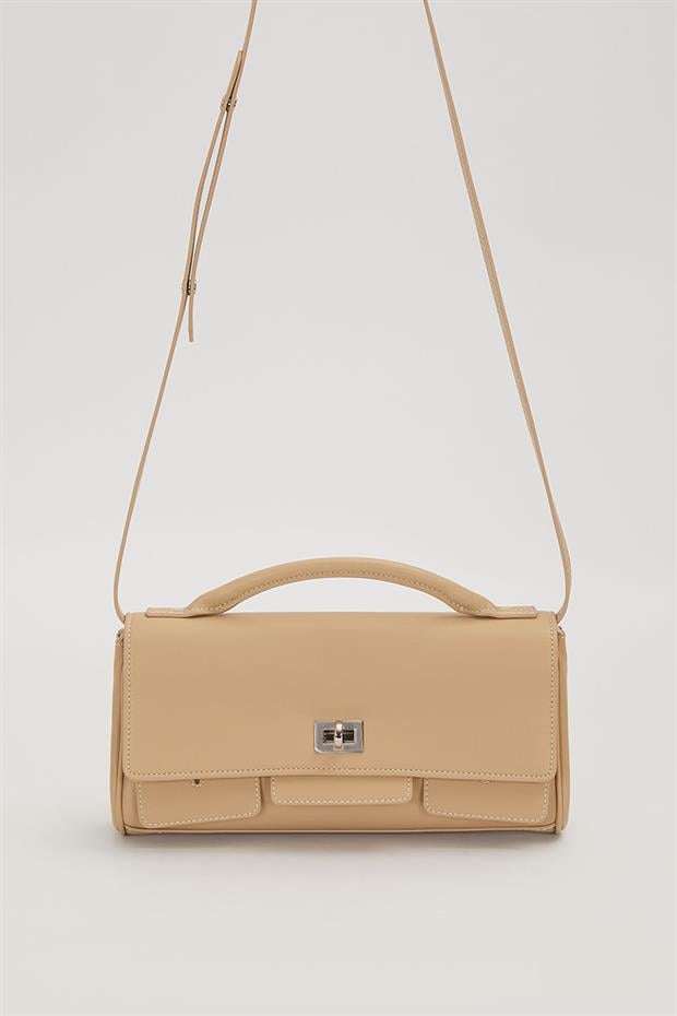 Vizon Yatay Form Omuz Çantası