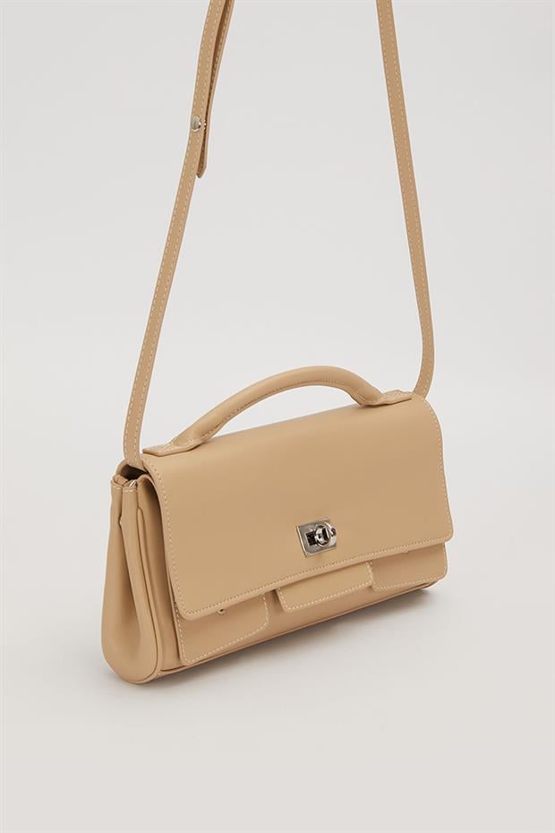 Vizon Yatay Form Omuz Çantası